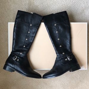 Michael Kors Black Leather Boots